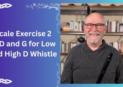 Scale Exercise 2 in D and G for Low and High D Whistle