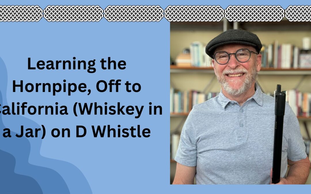 Learning the Hornpipe, Off to California (Whiskey in a Jar) on Low and High D Whistle