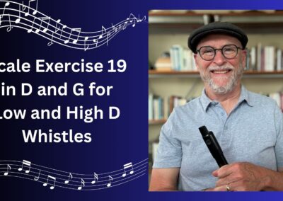 Scale Exercise 19 in D and G for Low and High D Whistles
