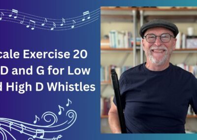 Scale Exercise 20 in D and G for Low and High D Whistles