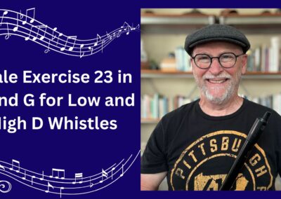 Scale Exercise 23 in D and G for Low and High D Whistles