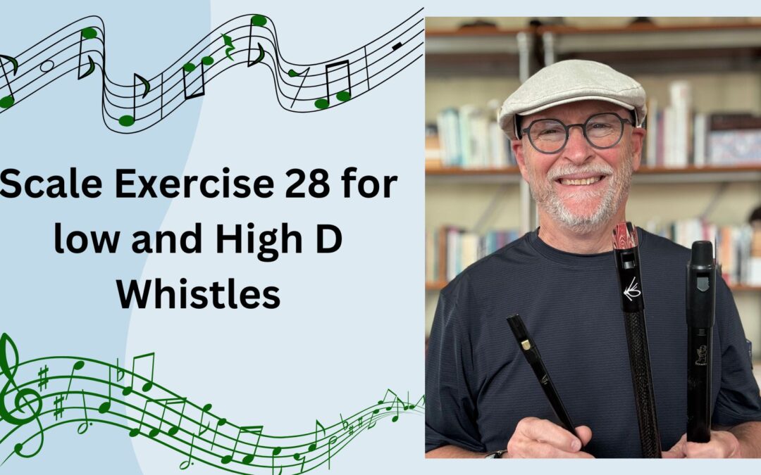 Scale Exercise 28 in D and G for low and High D Whistles