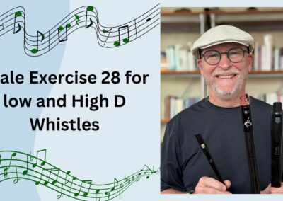 Scale Exercise 28 in D and G for low and High D Whistles