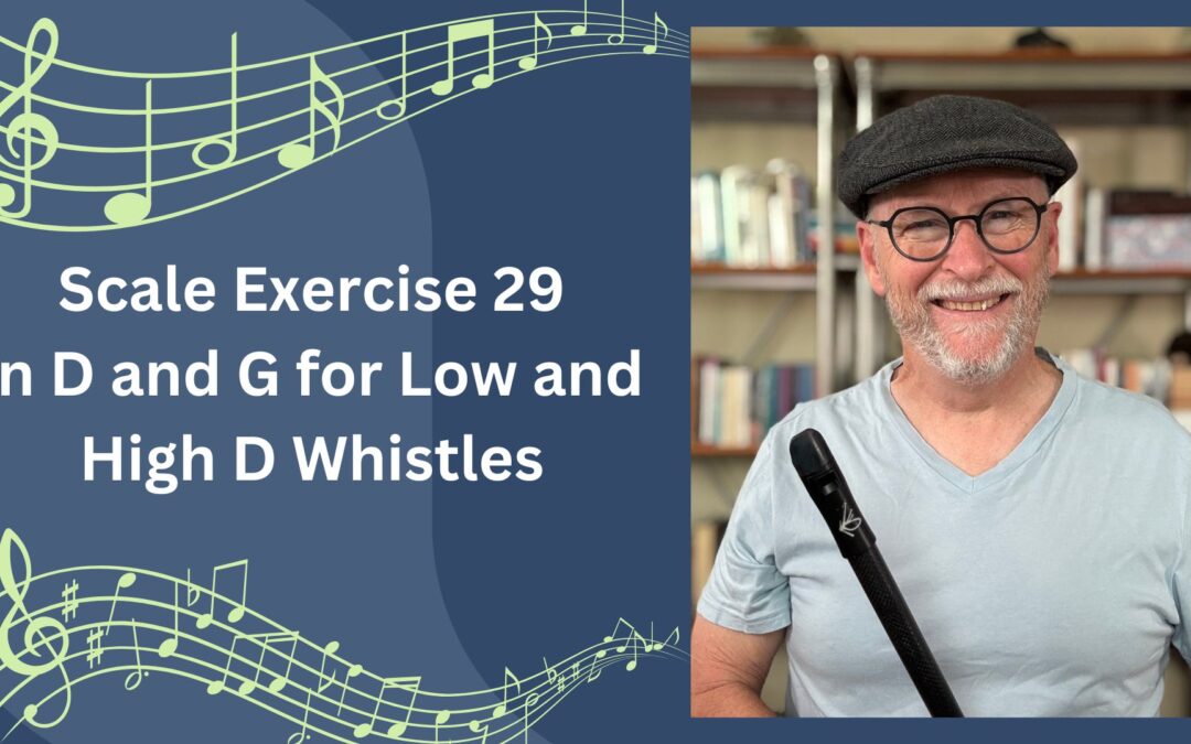 Scale Exercise 29 in D and G for Low and High D Whistles