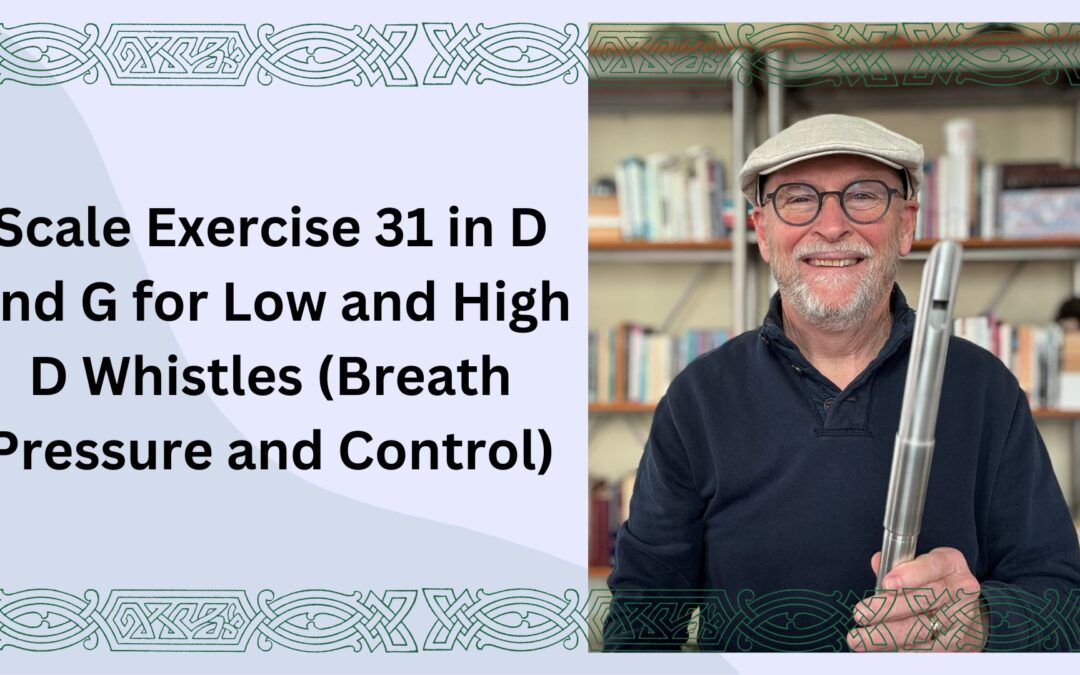 Scale Exercise 31 in D and G for Low and High D Whistles 