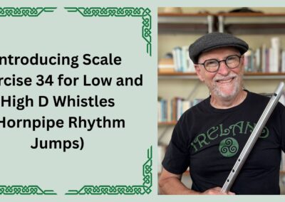 Introducing Scale Exercise 34 for Low and High D Whistles (Hornpipe Rhythm Jumps)