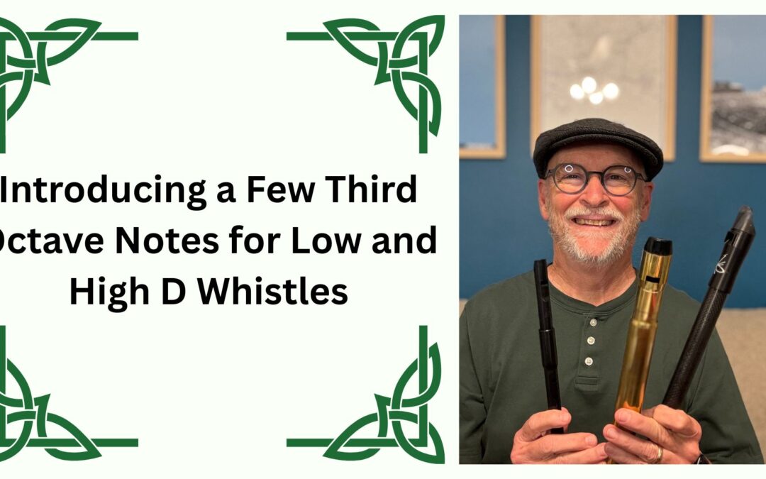 Third Octave Fingering Chart (With Options) on Low and High D Whistles