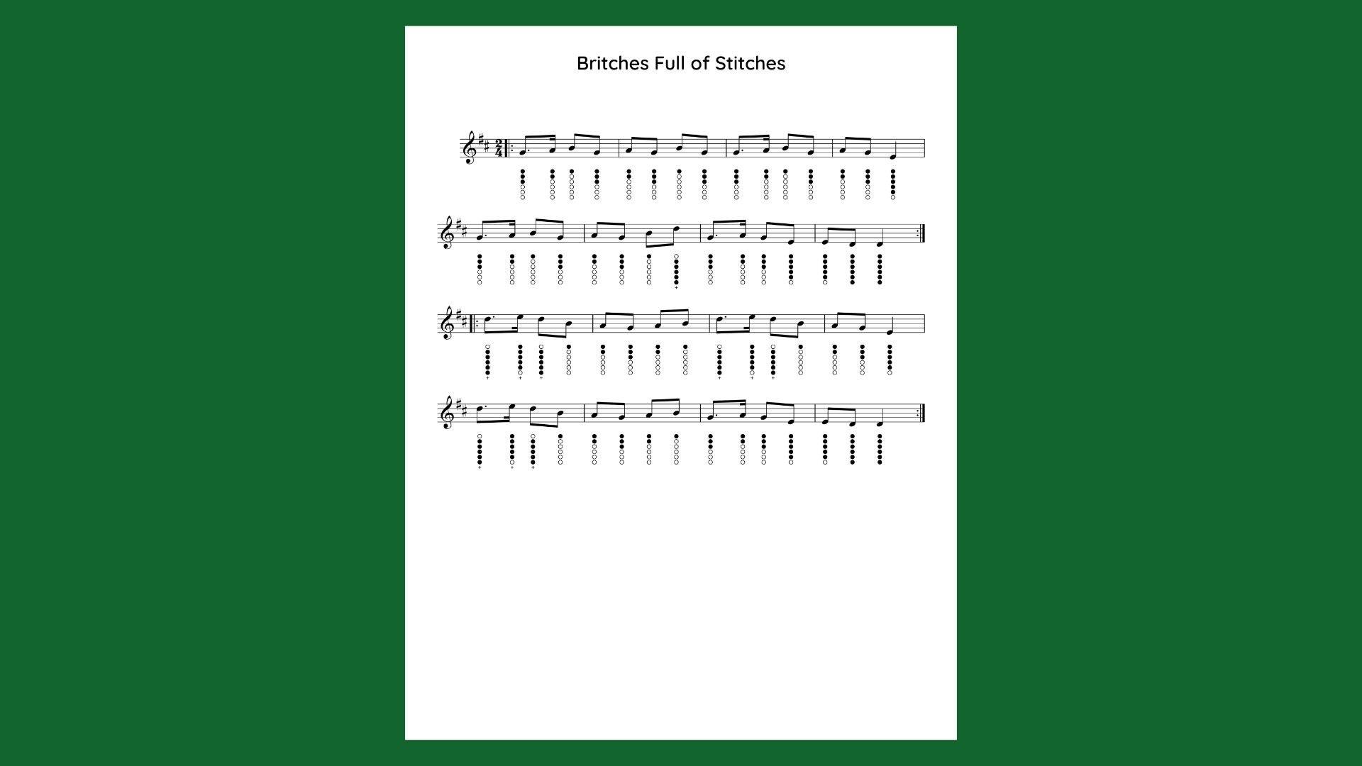 Britches Full of Stiches