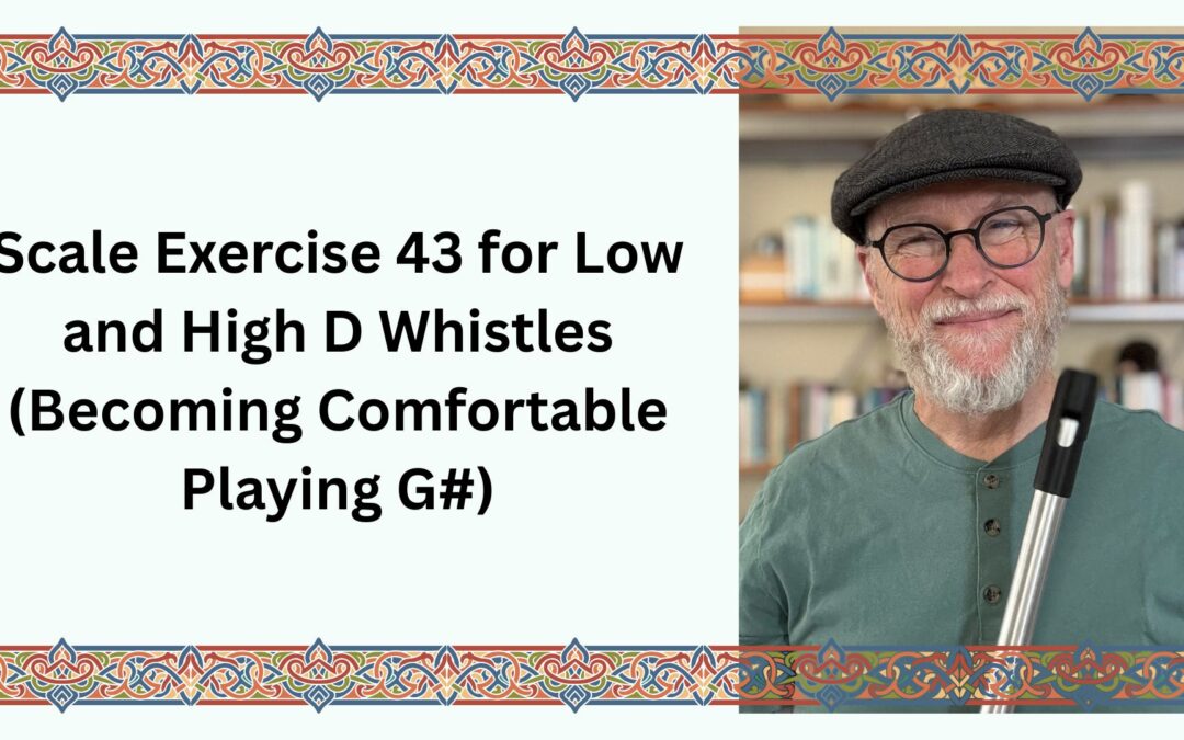 Scale Exercise 43 for Low and High D Whistles (Becoming Comfortable Playing G#)