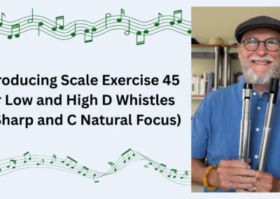 Introducing Scale Exercise 45 for Low and High D Whistles (C Sharp and C Natural Focus)