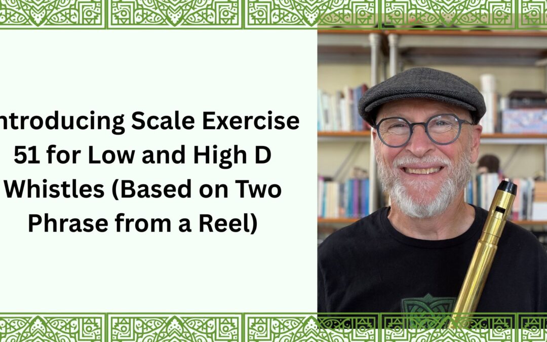 Introducing Scale Exercise 51 for Low and High D Whistles (Based on Two Phrase from a Reel)